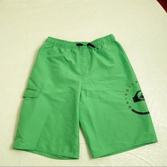 Quicksilver green mesh lined swim trunks XL - Picture 1 of 7